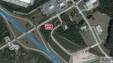 I-16 and US Highway 280, Ellabell, GA - AERIAL  map view - Image1