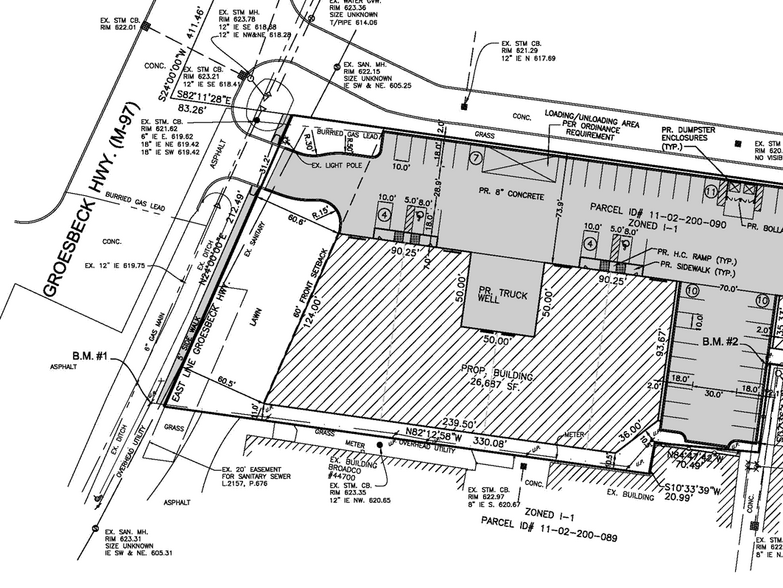 44800 Groesbeck Hwy, Clinton Township, MI for lease - Site Plan - Image 1 of 4