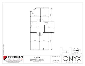 29777 Telegraph Rd, Southfield, MI for lease Floor Plan- Image 1 of 2