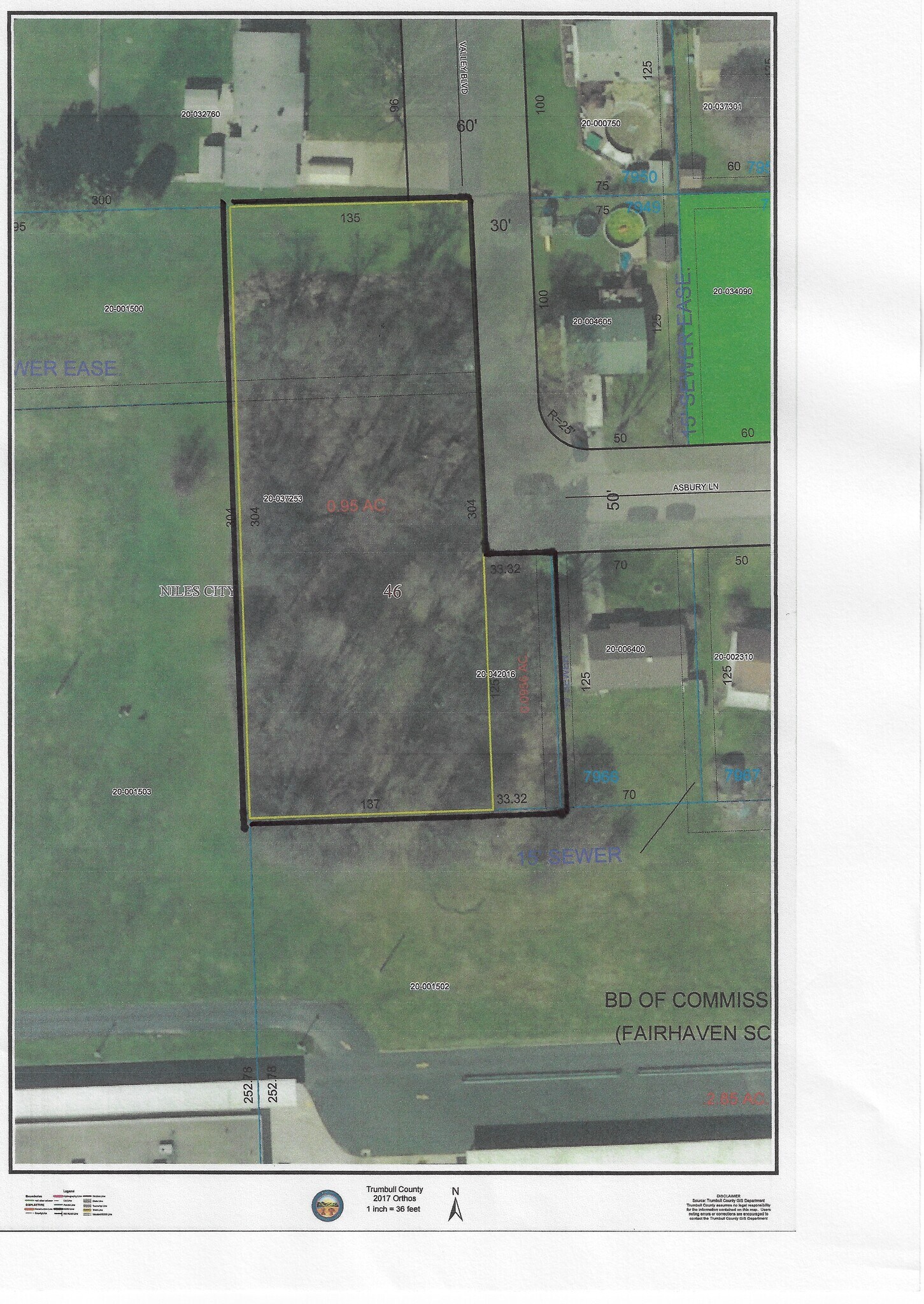 Ashbury Ln, Niles, OH for sale Aerial- Image 1 of 1