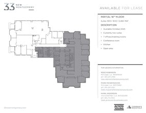 33 New Montgomery St, San Francisco, CA for lease Floor Plan- Image 1 of 2
