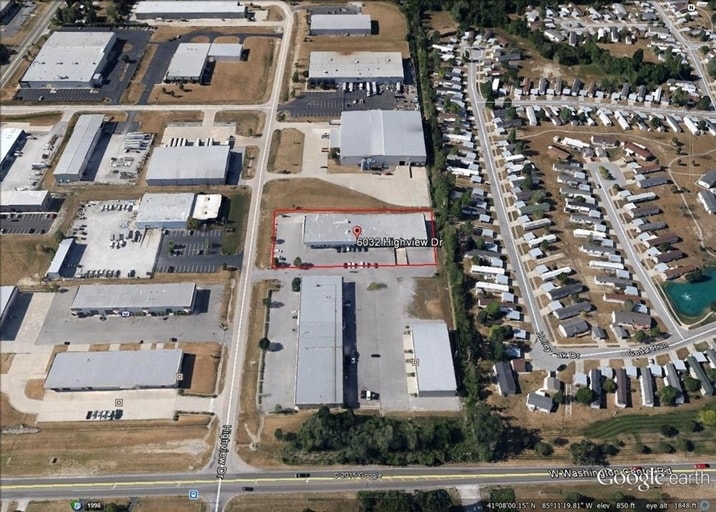 6032 Highview Dr, Fort Wayne, IN for lease - Aerial - Image 3 of 4