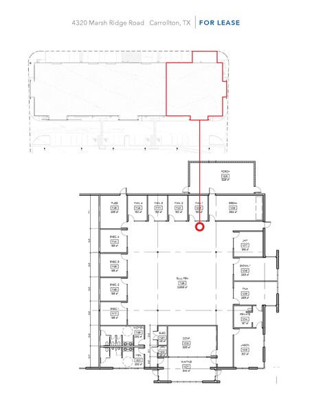 4320 Marsh Ridge Rd, Carrollton, TX for lease - Floor Plan - Image 2 of 12