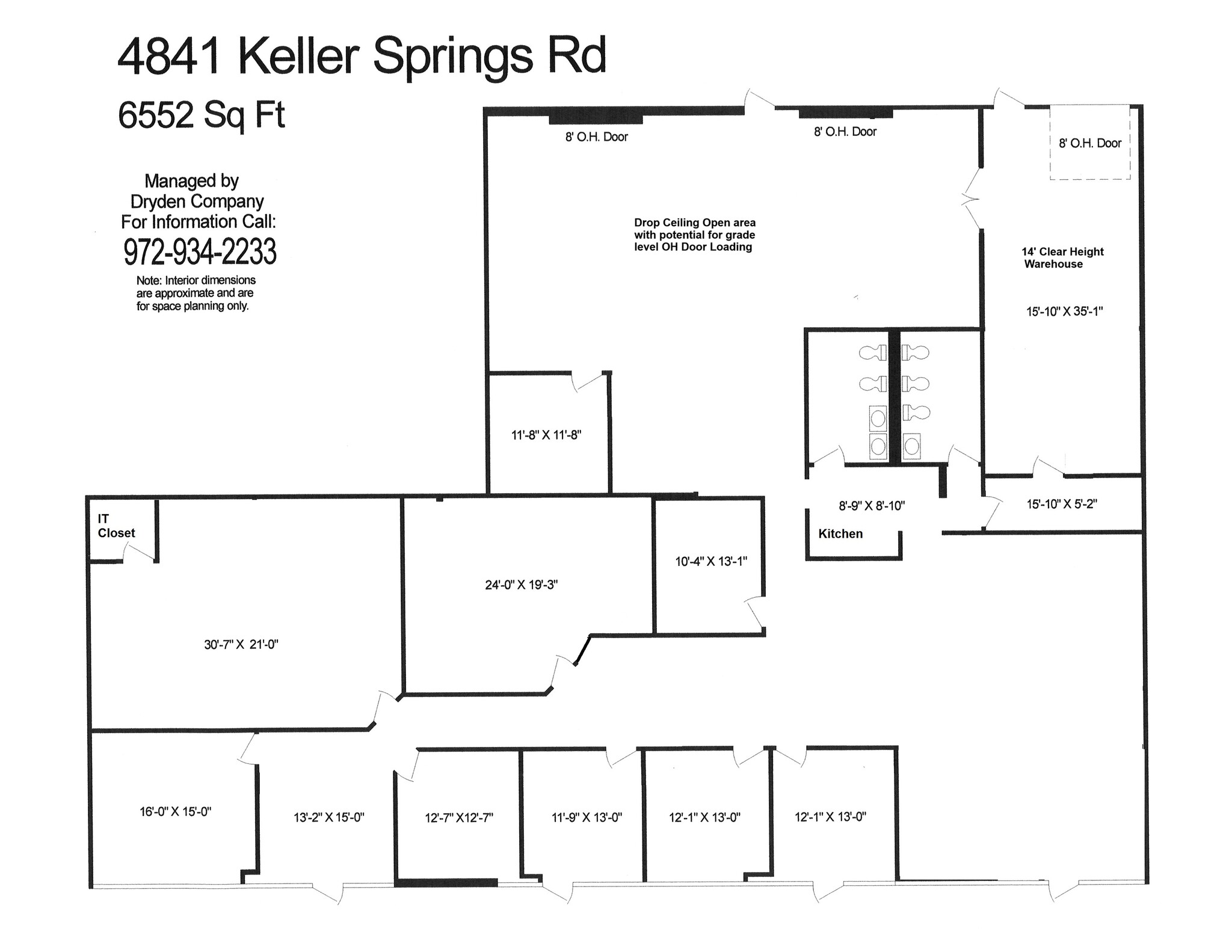 4801-4849 Keller Springs Rd, Addison, TX for lease Floor Plan- Image 1 of 1