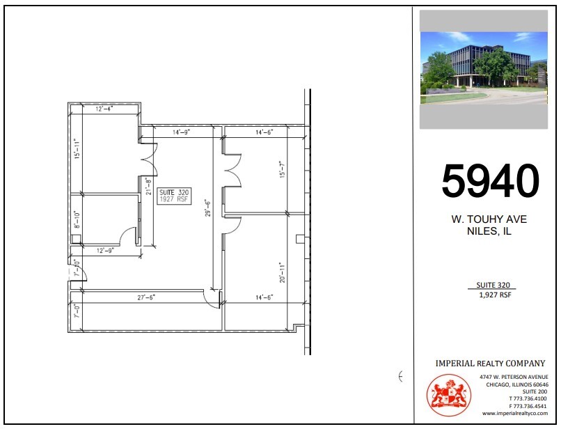 5940 W Touhy Ave, Niles, IL for lease Floor Plan- Image 1 of 6