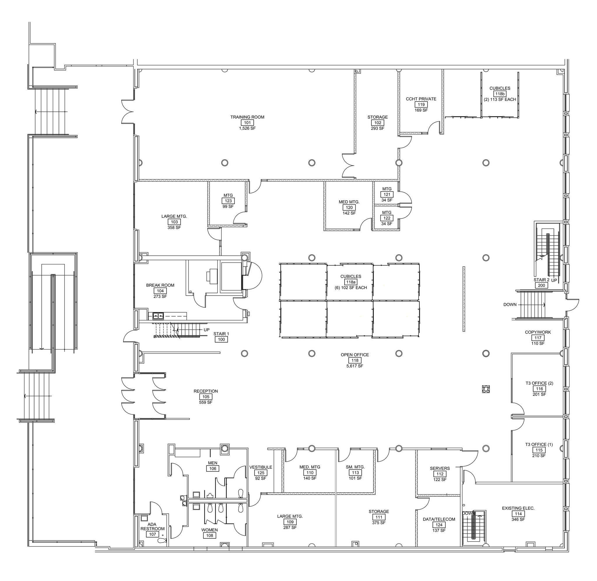 238 N Mead St, Wichita, KS for lease Floor Plan- Image 1 of 2
