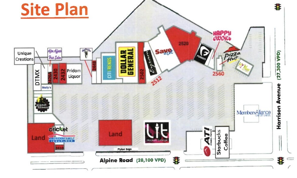 2447 S Alpine Rd, Rockford, IL for lease - Site Plan - Image 1 of 10