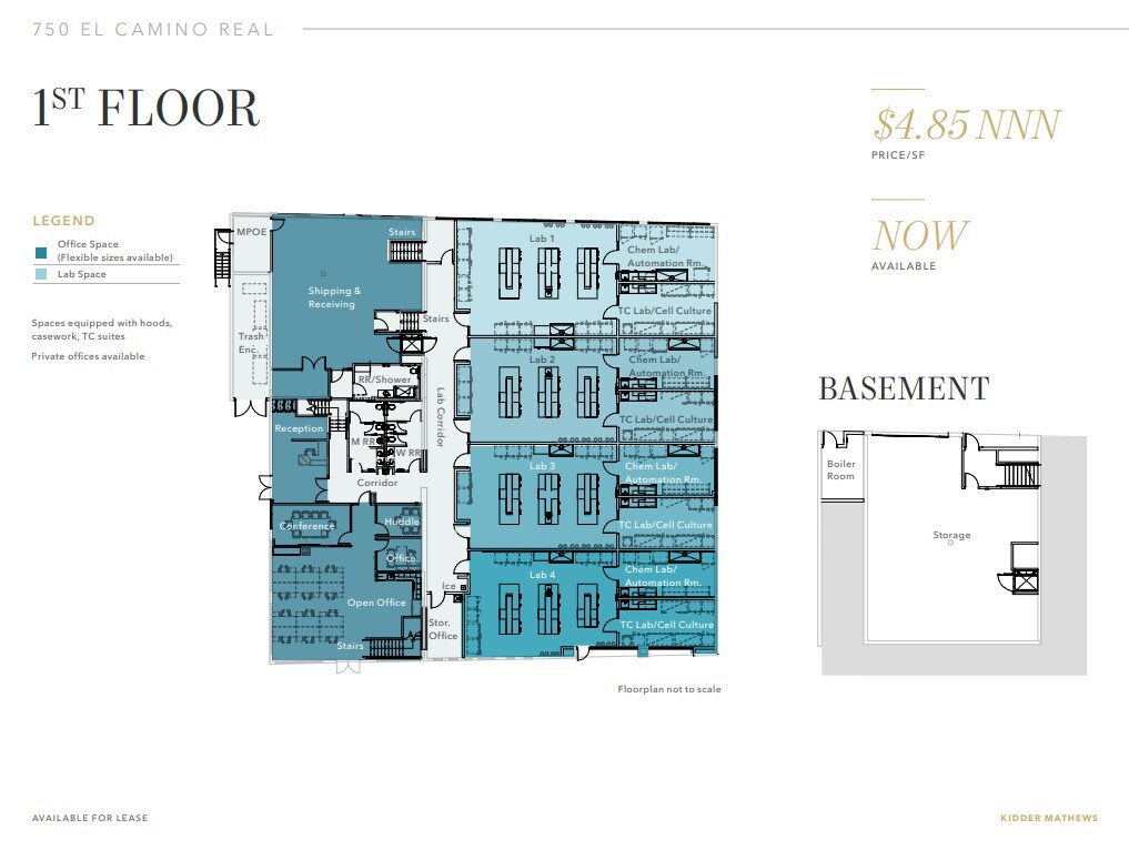 750 El Camino Real, San Bruno, CA for lease Floor Plan- Image 1 of 3