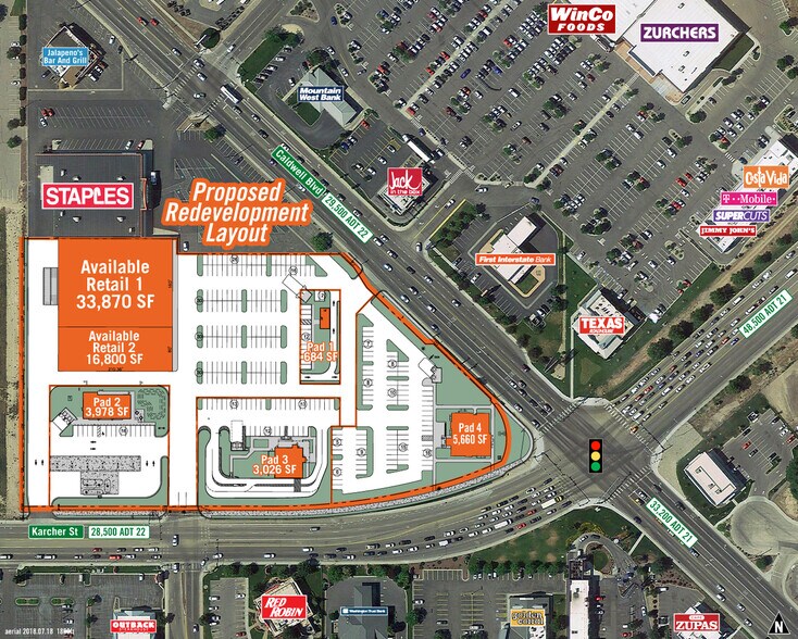 1813 Caldwell Blvd, Nampa, ID for sale - Aerial - Image 1 of 1