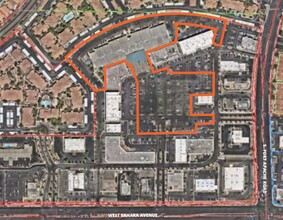 9400 W Sahara Ave, Las Vegas, NV - aerial  map view