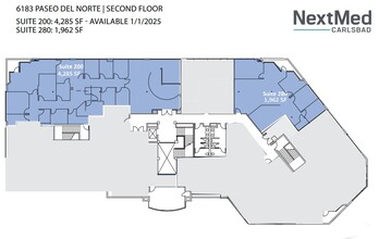 6183 Paseo del Norte, Carlsbad, CA for lease Floor Plan- Image 1 of 1