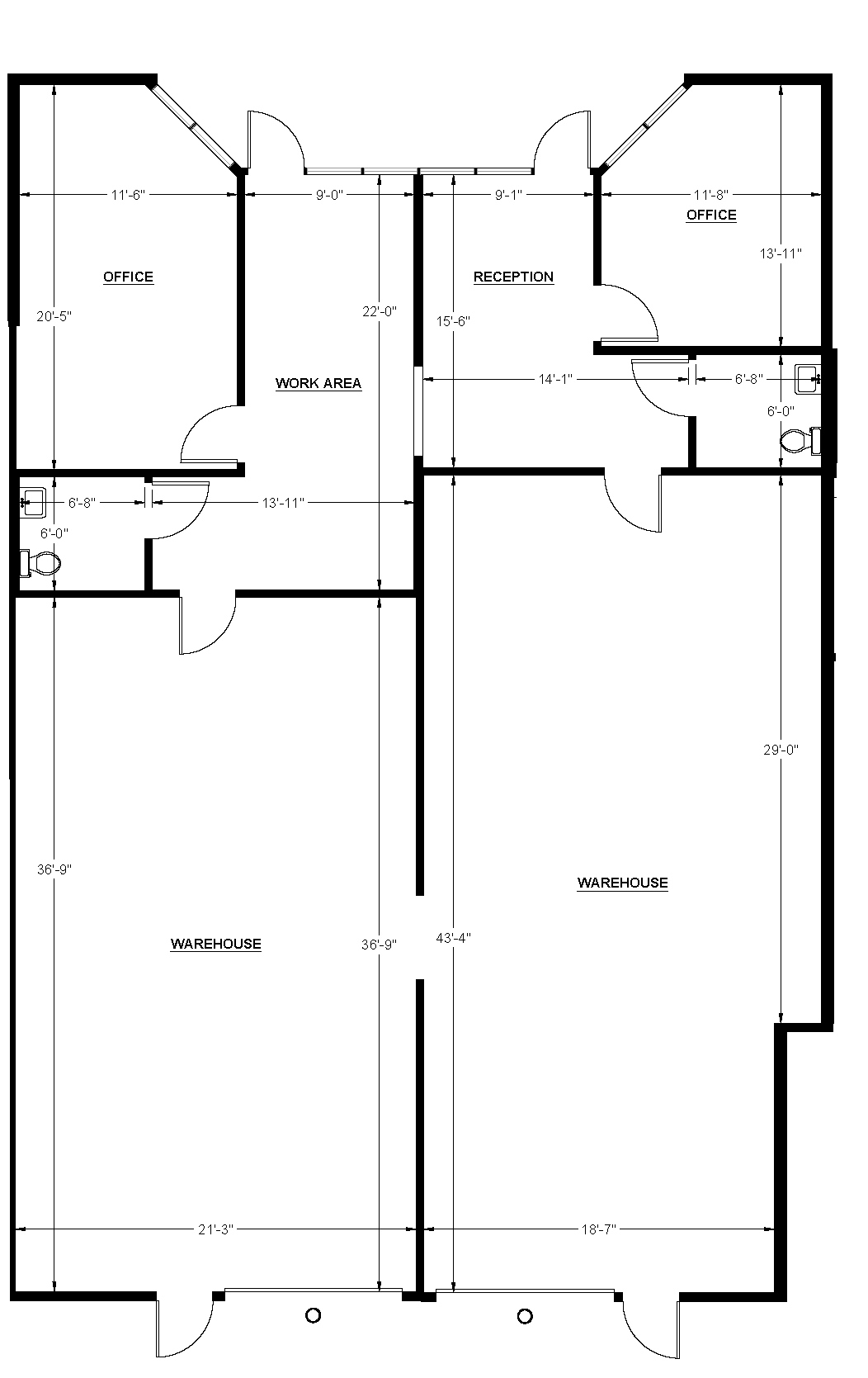 6627 S 191st Pl, Kent, WA for lease Floor Plan- Image 1 of 1