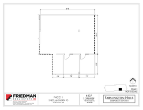 21800 Haggerty Rd, Northville, MI for lease Floor Plan- Image 1 of 3