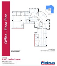 8500 Leslie St, Markham, ON for lease Floor Plan- Image 2 of 2