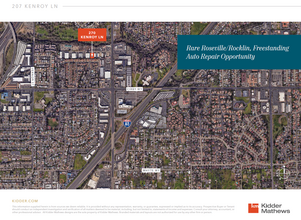 207 Kenroy Ln, Roseville, CA - AERIAL  map view