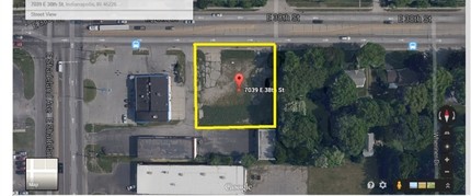 7039 E 38th St, Indianapolis, IN - aerial  map view