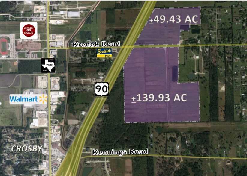 Hwy 90 At Krenek Rd, Crosby, TX for sale - Other - Image 1 of 1