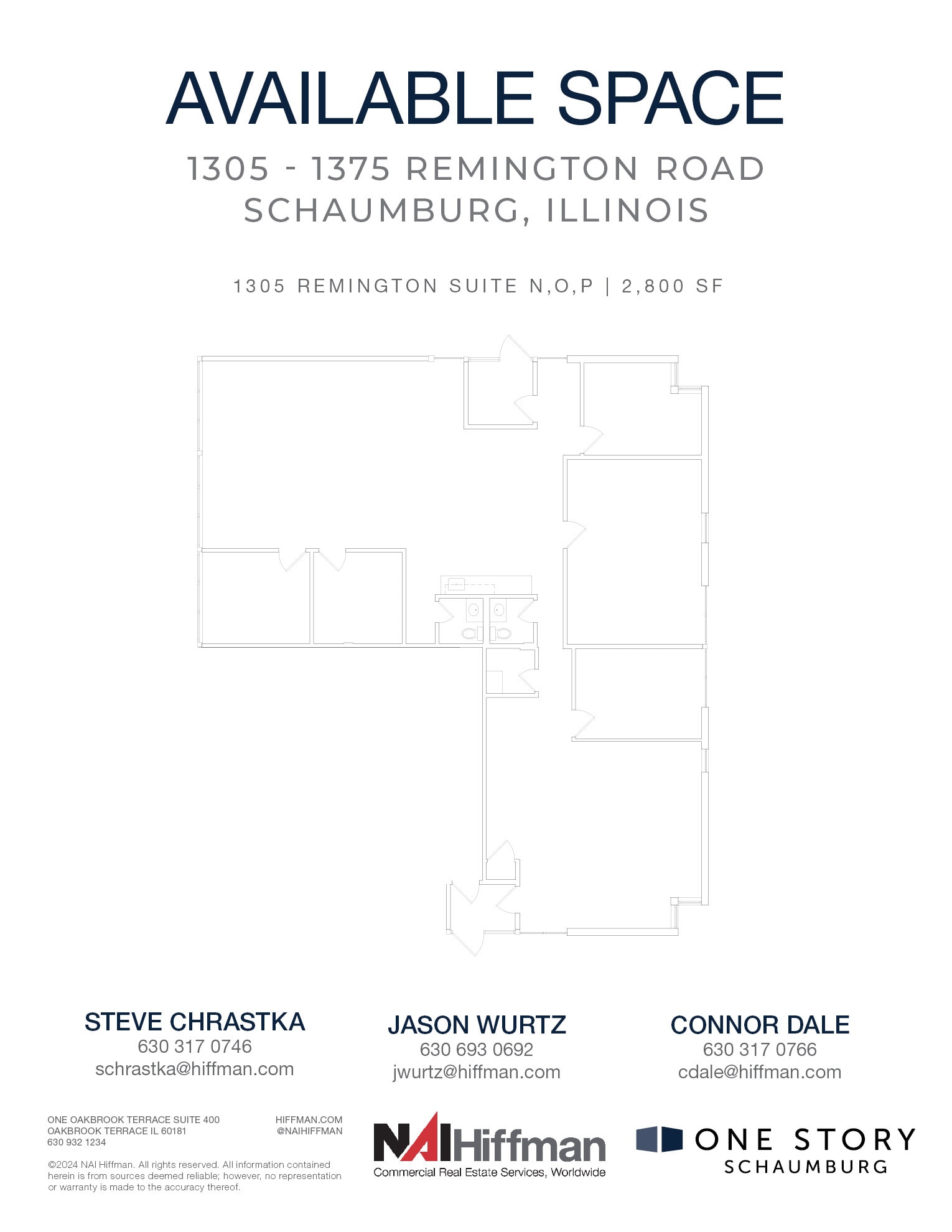 1305 Remington Rd, Schaumburg, IL for lease Floor Plan- Image 1 of 2