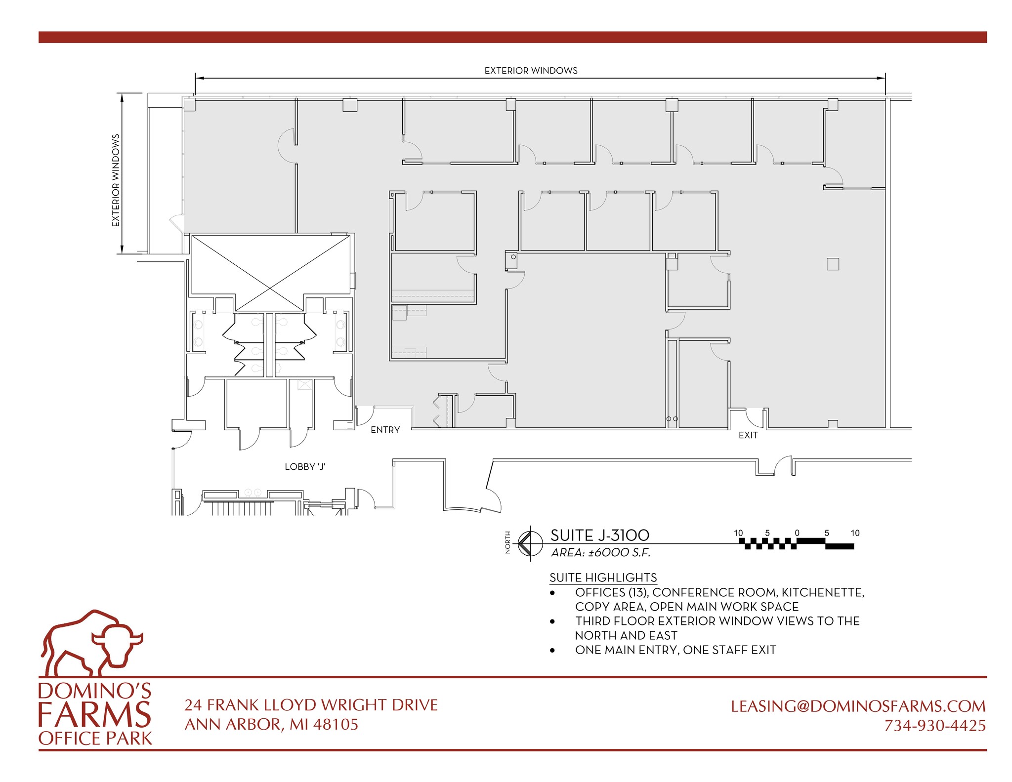 24 Frank Lloyd Wright Dr, Ann Arbor, MI for lease Site Plan- Image 1 of 1
