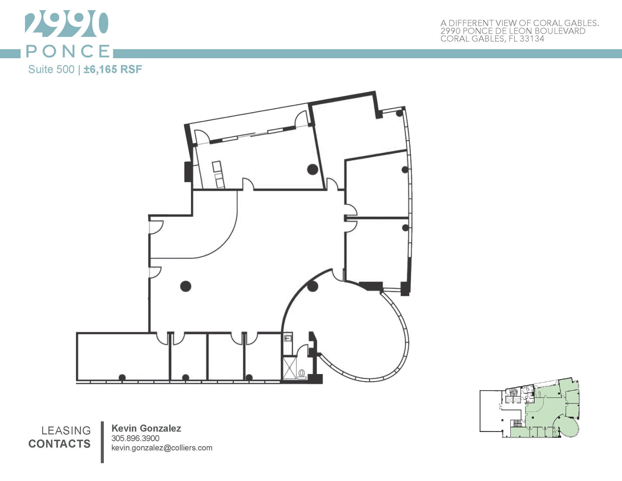 2990 Ponce De Leon Blvd, Coral Gables, FL for lease Floor Plan- Image 1 of 1