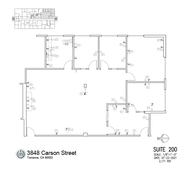 3848 W Carson St, Torrance, CA for lease Floor Plan- Image 1 of 1