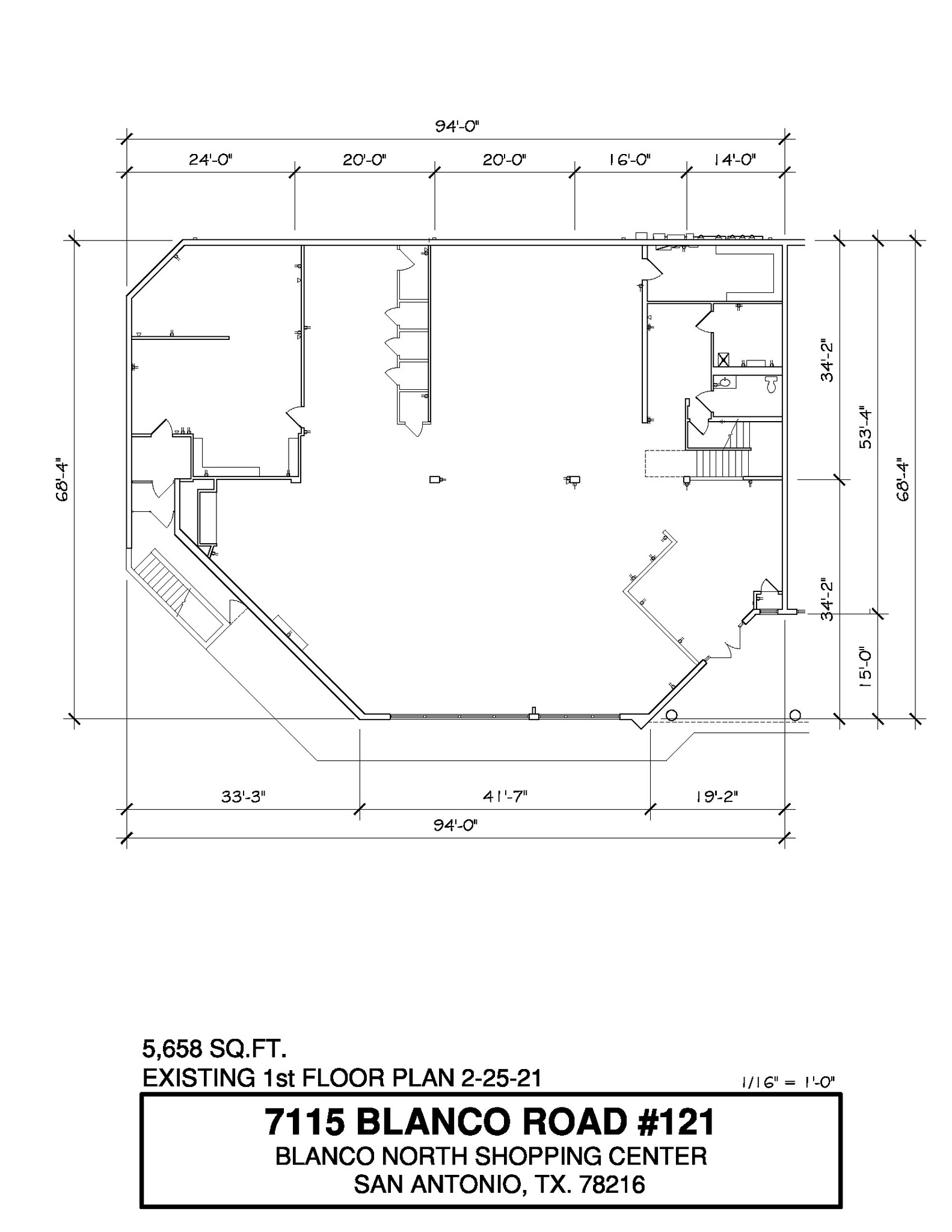 7115 Blanco Rd, San Antonio, TX for lease Floor Plan- Image 1 of 2