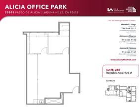 25231 Paseo de Alicia, Laguna Hills, CA for lease Floor Plan- Image 1 of 1