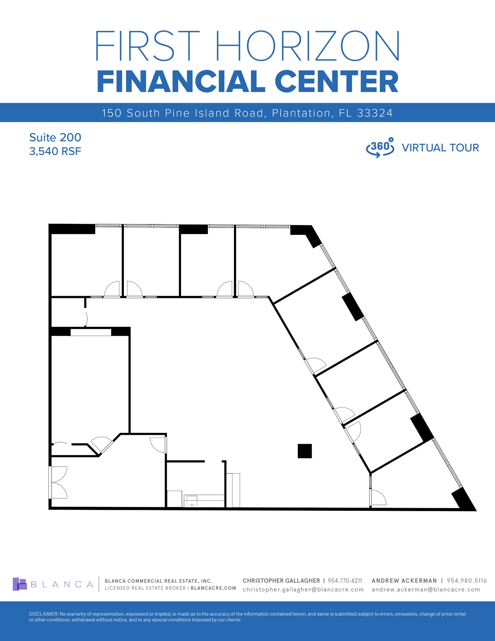 150 S Pine Island Rd, Plantation, FL for lease Floor Plan- Image 1 of 1