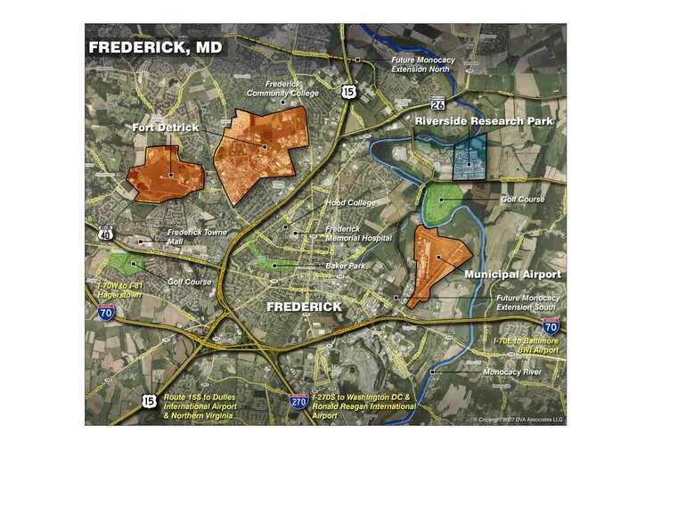 Gas House Pike, Frederick, MD for lease - Aerial - Image 2 of 3