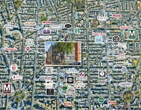 1833 Swann St NW, Washington, DC - aerial  map view