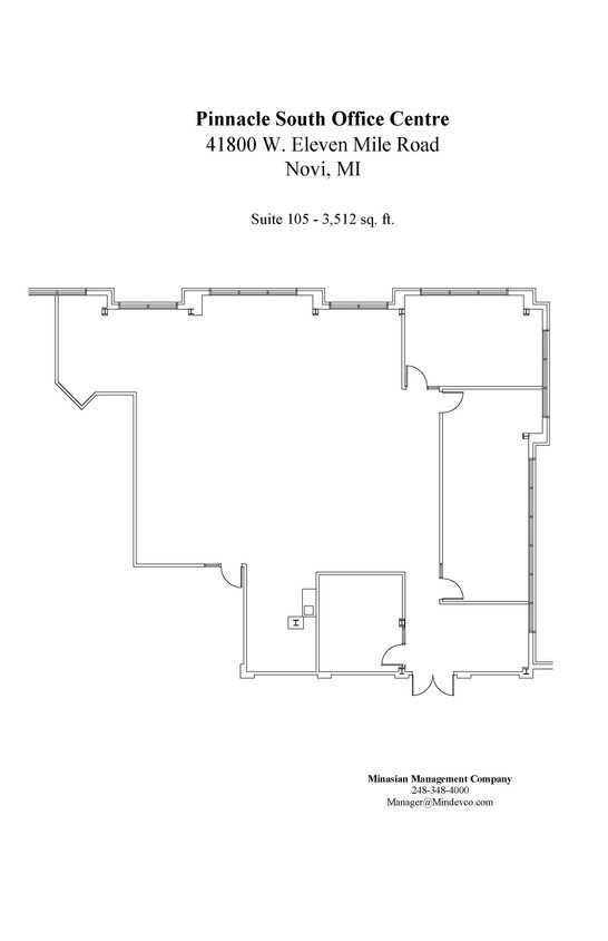 41800 W 11 Mile Rd, Novi, MI for sale Floor Plan- Image 1 of 1