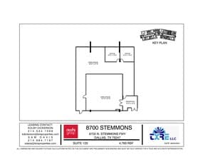 8700 N Stemmons Fwy, Dallas, TX for lease Floor Plan- Image 1 of 1