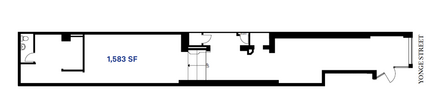 514-516 Yonge St, Toronto, ON for lease Floor Plan- Image 1 of 1