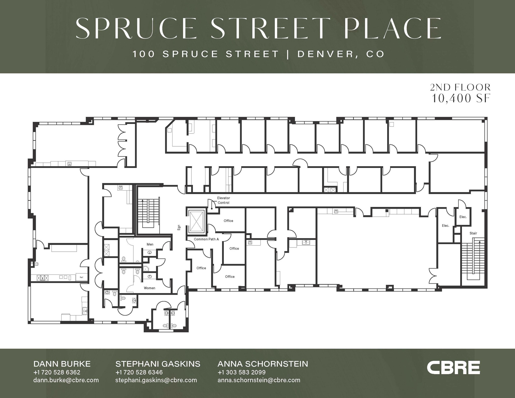 100 Spruce St, Denver, CO for lease Floor Plan- Image 1 of 1