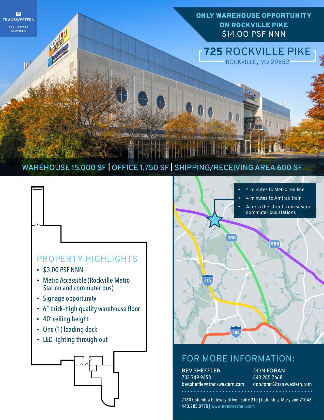 725 Rockville Pike, Rockville, MD for lease Floor Plan- Image 1 of 1