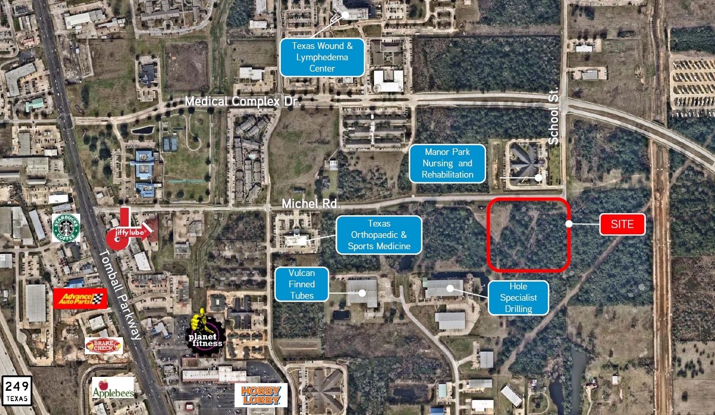 Michel Rd & School St, Tomball, TX for sale Primary Photo- Image 1 of 2