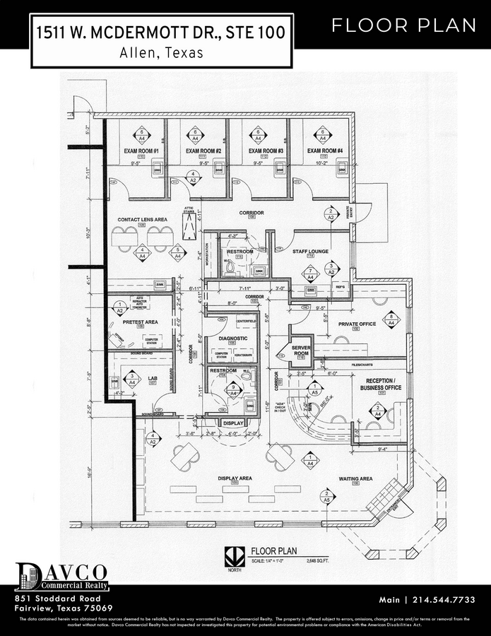1511 W McDermott Dr, Allen, TX 75013 - Unit 100 - - Floor Plan - Image 1 of 1