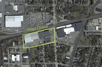 35660 Clinton St, Wayne, MI - AERIAL  map view