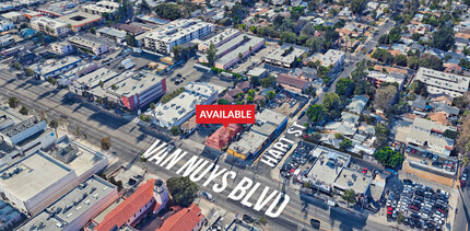 6959 Van Nuys Blvd, Van Nuys, CA - aerial  map view