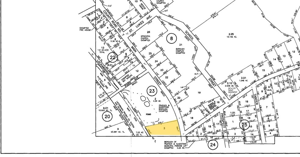 163-165 Main St, Peapack, NJ for sale - Plat Map - Image 2 of 6