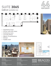 44 Montgomery St, San Francisco, CA for lease Floor Plan- Image 1 of 2