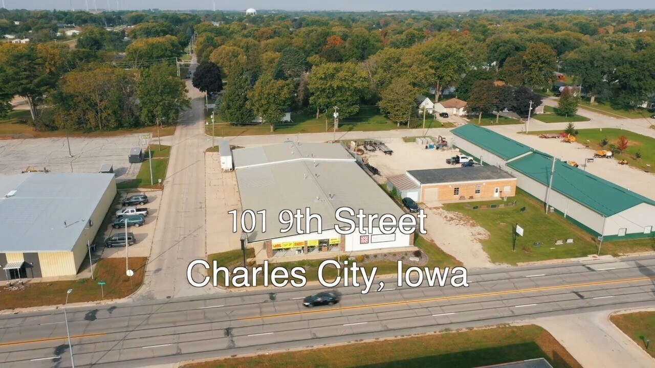 101 9th St, Charles City, IA for sale Aerial- Image 1 of 31