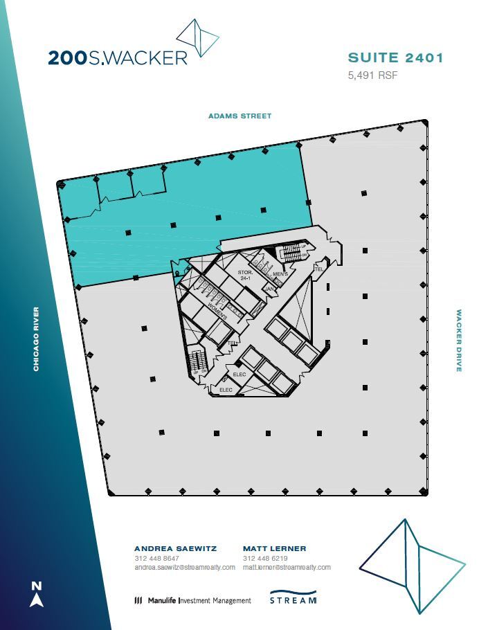 200 S Wacker Dr, Chicago, IL for lease Floor Plan- Image 1 of 1