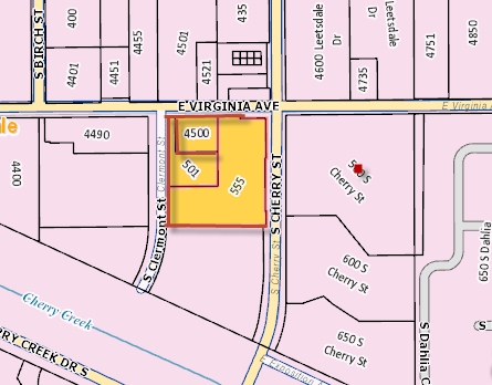 501 S Cherry St, Denver, CO for lease - Plat Map - Image 2 of 77