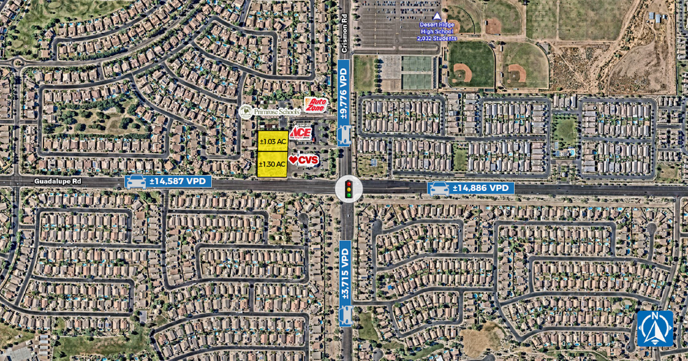 Crismon Rd & Guadalupe Rd, Mesa, AZ for lease - Building Photo - Image 1 of 2