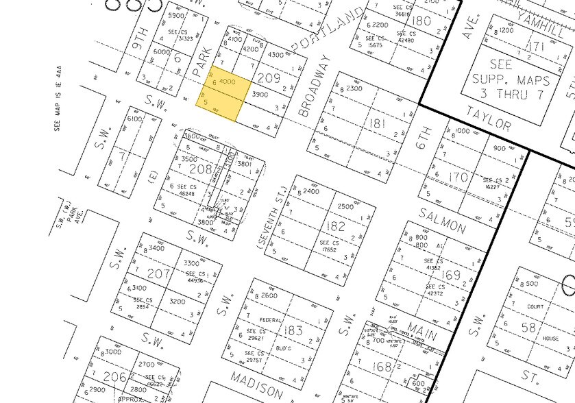 723-737 SW Salmon St, Portland, OR for lease - Plat Map - Image 2 of 4
