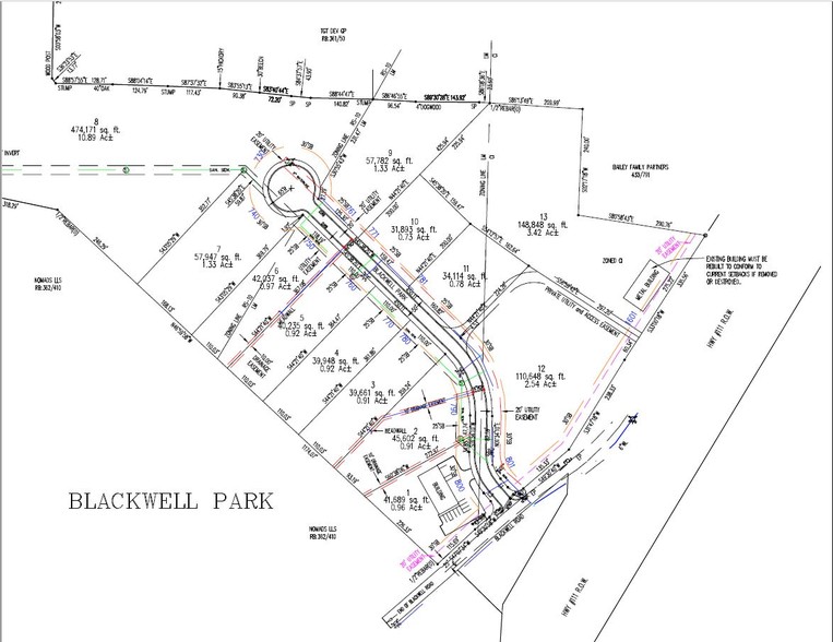 750 Blackwell Park, Cookeville, TN for sale - Plat Map - Image 1 of 1