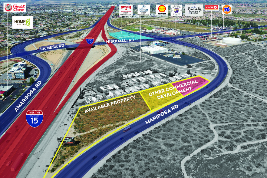 Mariposa Road and Locust Avenue, Victorville, CA for sale - Aerial - Image 2 of 6