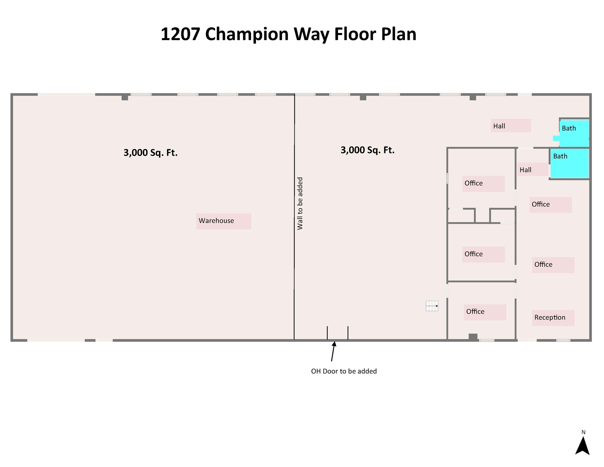 1200-1211 Champion Way, Longview, TX for lease Interior Photo- Image 1 of 2
