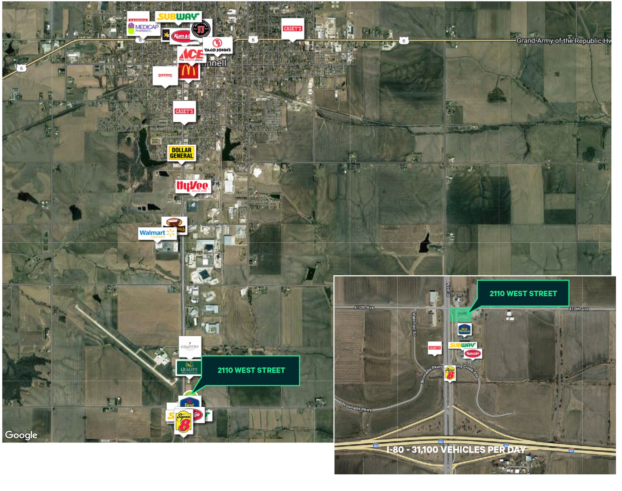 2110 West St S, Grinnell, IA 50112 Retail for Sale